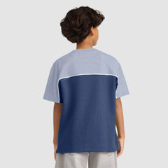 Short Sleeve Athletic Colorblock Graphic Tee Big Boys 8-20 - True Navy - Blue