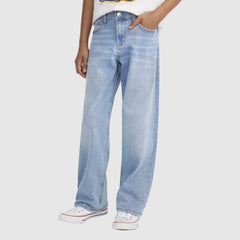 Loose Straight Jeans Big Boys 8-20 - Basil Sky - Blue
