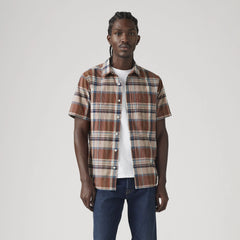 Short-Sleeve Classic One Pocket Standard Fit Shirt - Keith Plaid Egret - Multi-Color