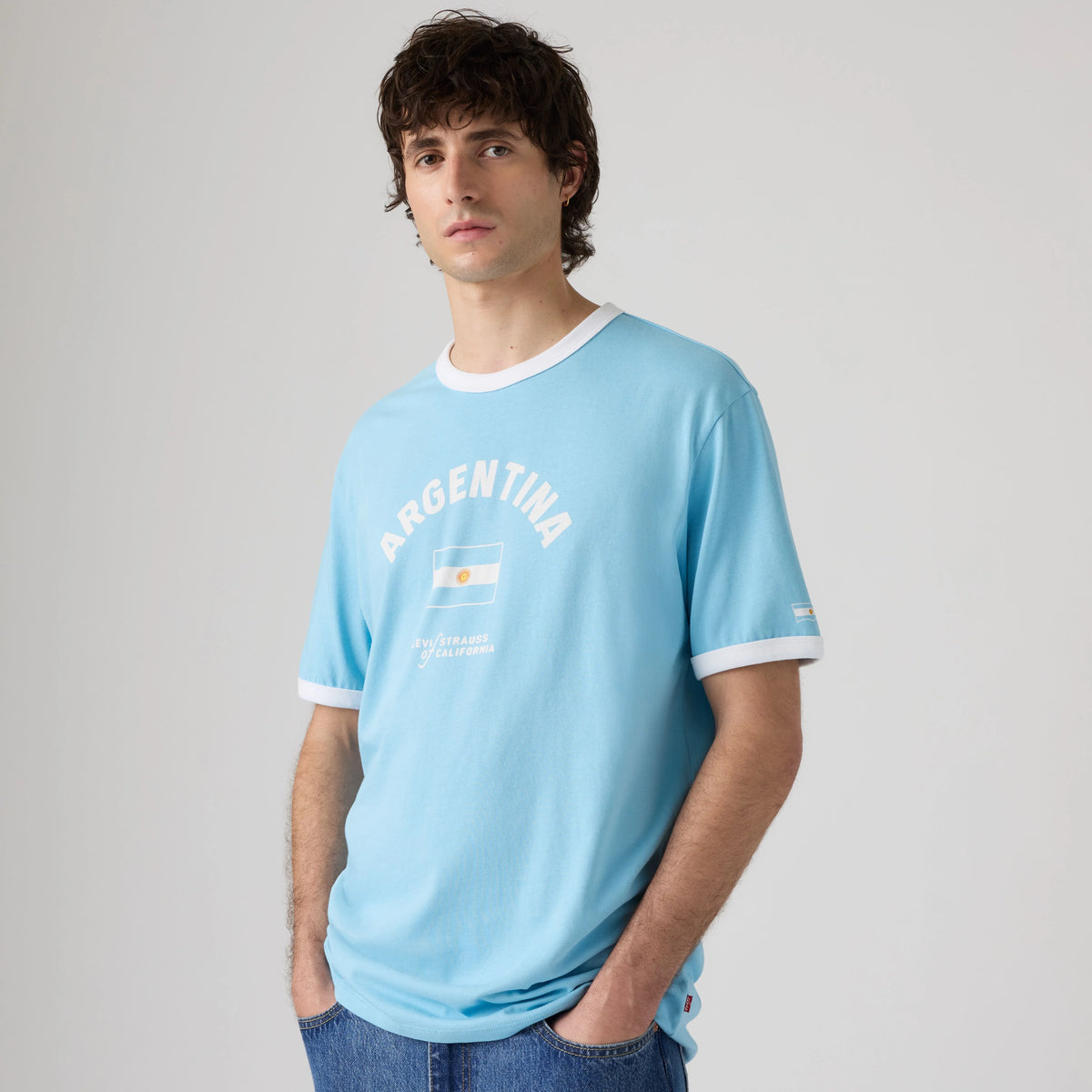 Argentina Ringer Tee - Argentina - Multi-Color