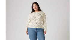 Hayes Long-Sleeve T-Shirt (Plus Size) - Sigrid Ditsy - Multi-Color