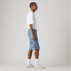 Carrier Cargo Lightweight 9" Men's Shorts - Only Up From Here - Medium Wash