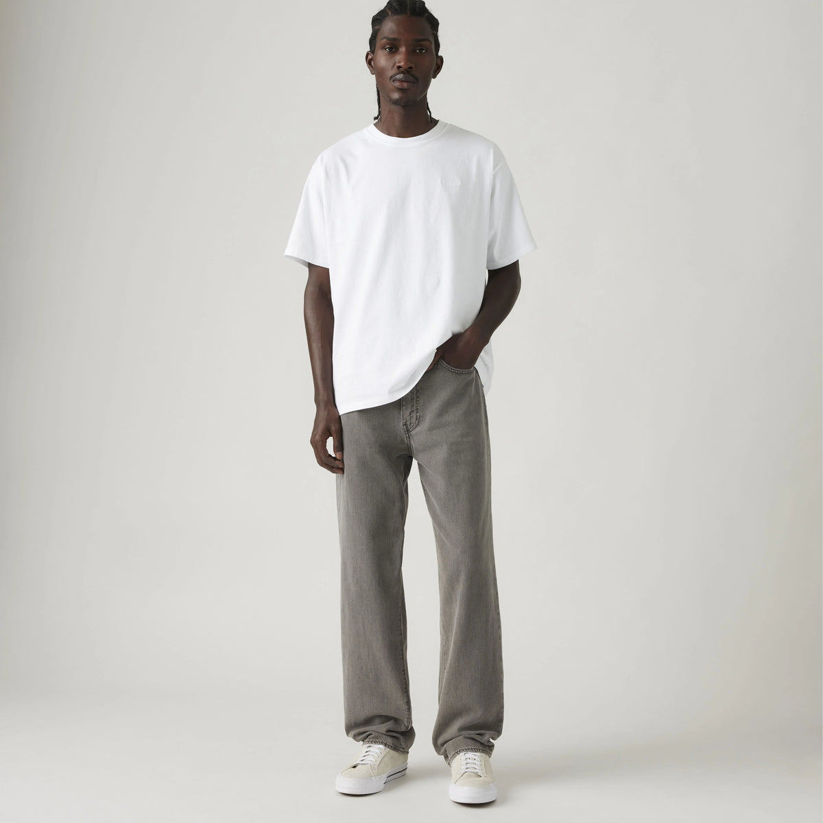 568™ Loose Linen+ Denim Men's Jeans - Today Is A Grey Day - Grey
