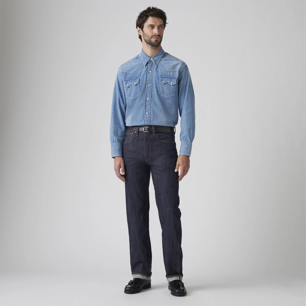 1947 501® Original Men's Jeans - LVC 1947 Organic Rinse - Dark Wash