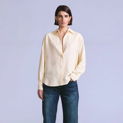 Women's Rider Shirt - Silk Rider Cream Rin - White