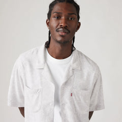 Classic Camp Shirt - Lennox Floral Quiet Grey - Grey