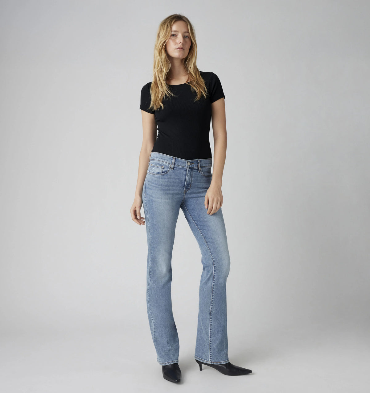 Classic Bootcut Women's Jeans - Rare Form - Medium Wash