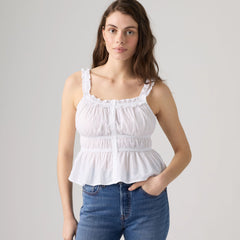 Vera Sleeveless Blouse - Bright White - White
