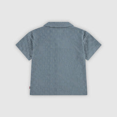 Knit Camp Shirt Little Boys 4-7 - Lead - Green