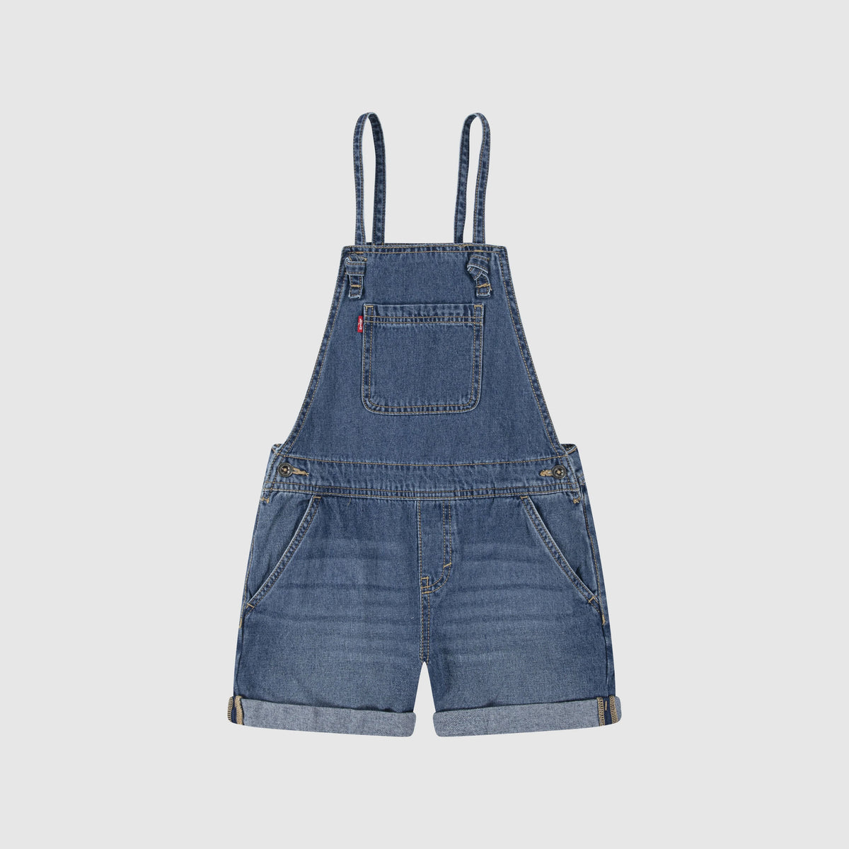Knot Strap Shortall Big Girls 7-16 - Hometown Blue - Blue