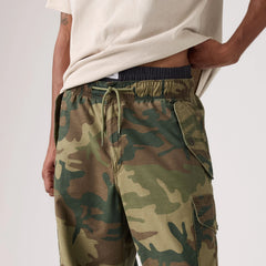 Baggy Field Cargo Men's Pants - Phalarope Camo Print - Green