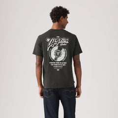 Relaxed Fit Short-Sleeve Graphic T-Shirt - Zipper Radio Jet Black - Black
