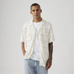 Classic Camp Shirt - Malachi Tile Egret - Multi-Color