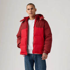 Rockridge Short Puffer Jacket - Russet Brown - Red