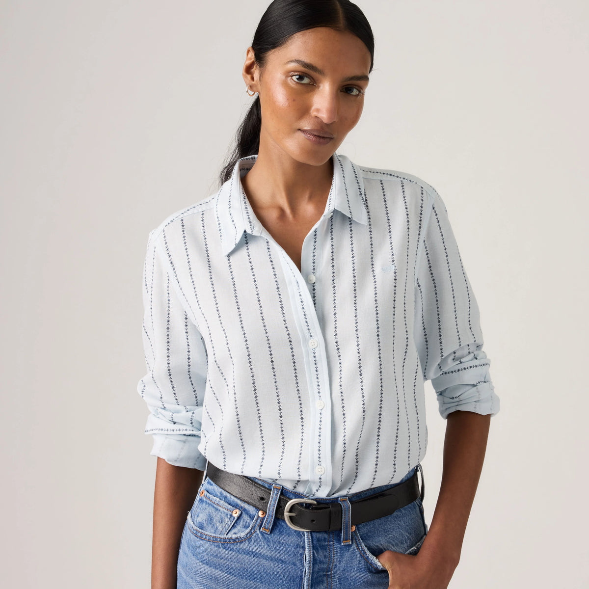 The Classic Shirt - Stripe Counter - Blue
