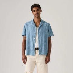 Sunset Camp Dobby Shirt - Felix Indigo Dobby - Blue