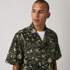 Sunset Camp Shirt - Hatch Floral Jet Black - Multi-Color