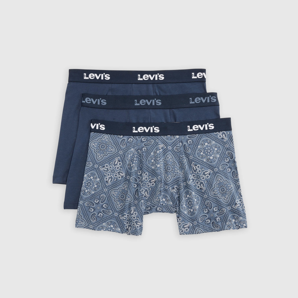 Western Print Boxer Briefs (3-Pack) - Blue