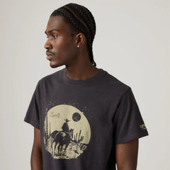 Relaxed Fit Short-Sleeve Graphic T-Shirt - Black