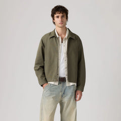 Castro Mechanics Full-Zip Lightweight Canvas Jacket - Oregano Canvas - Green