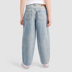 Baggy Barrel Jeans Big Girls 7-16 - Peachy - Pink
