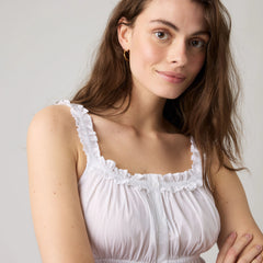 Vera Sleeveless Blouse - Bright White - White