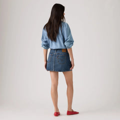 Icon Skirt - Phoenix Rising Skirt - Dark Wash