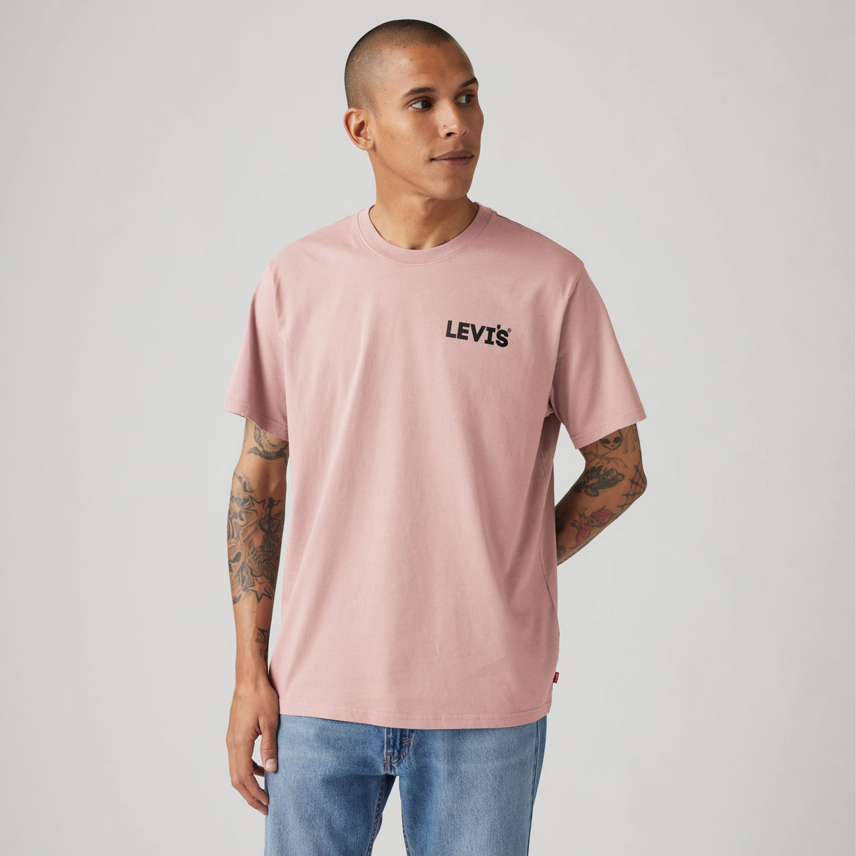 Relaxed Fit Short-Sleeve Graphic T-Shirt - Woodrose - Pink
