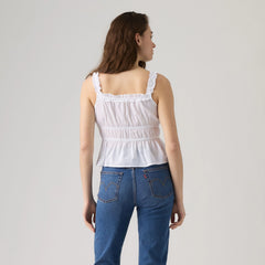 Vera Sleeveless Blouse - Bright White - White