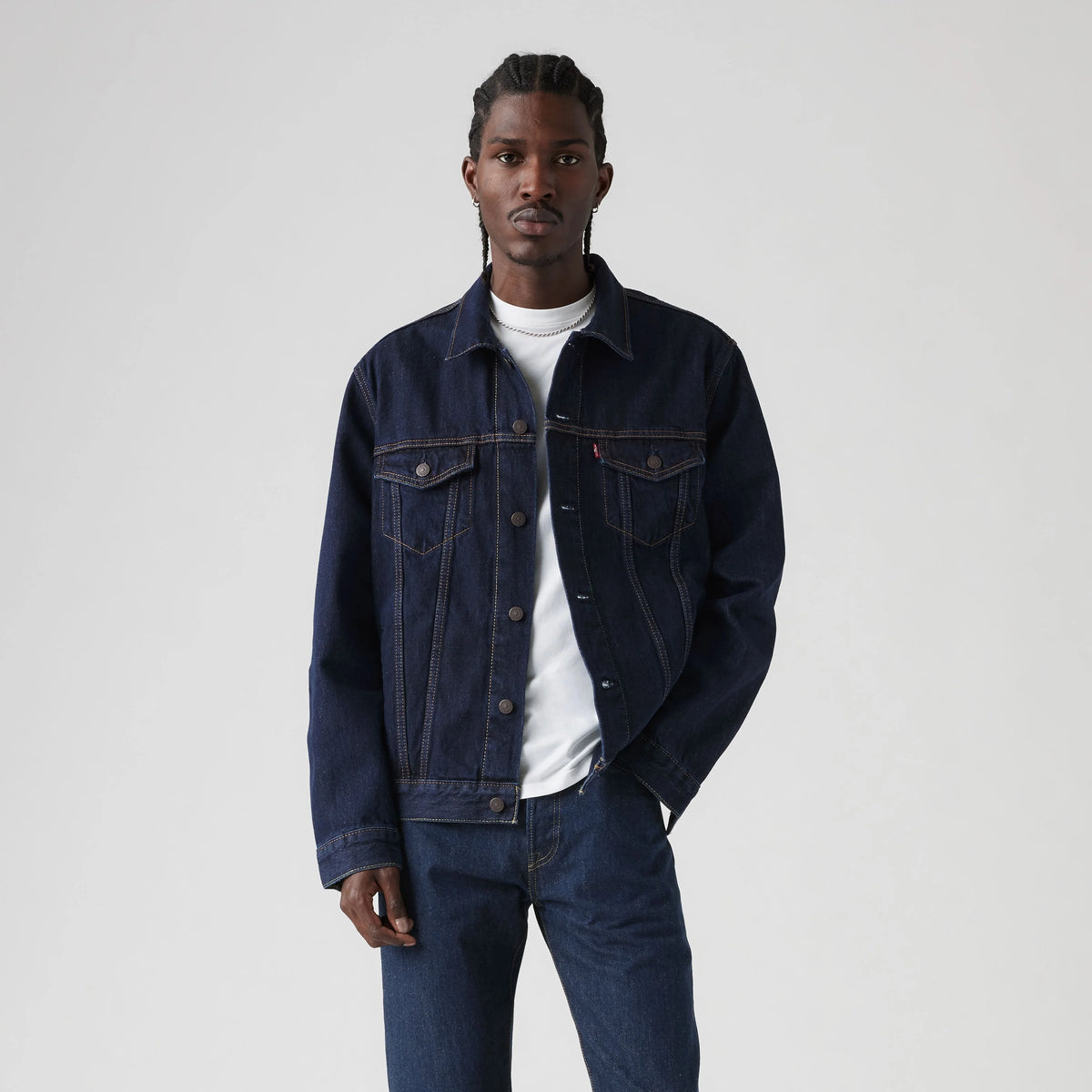 Trucker Jacket - Rinse - Dark Wash