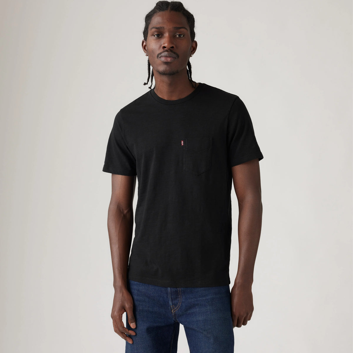 Classic Pocket T-Shirt - Mineral Black Slub - Black