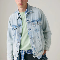 Relaxed Fit Thermodapt Trucker Jacket - Brightside - Light Wash