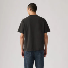 Relaxed Fit Vintage Graphic T-Shirt - Americas Finest Overalls Jet Black - Black