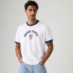 Levi's® U.S. Soccer Retro Ringer Tee - U.S. - White