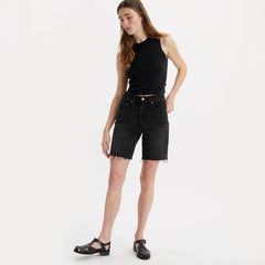 Ribcage Bermuda Women's Shorts - Princess  - Black