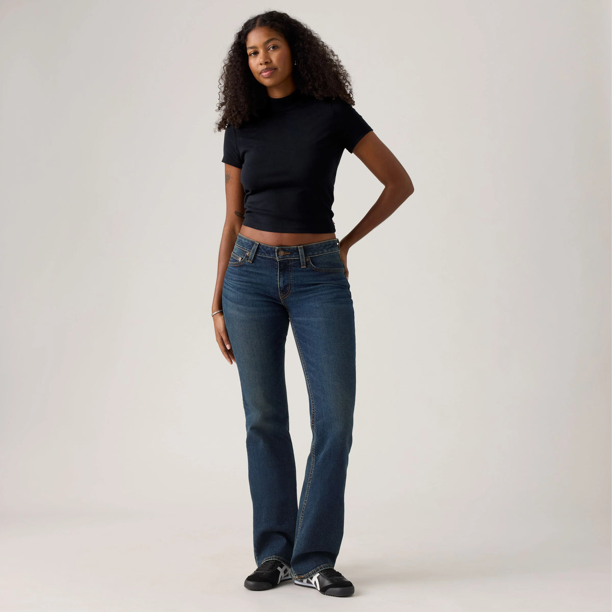 Superlow Bootcut Women's Jeans - Sweep Down - Dark Wash