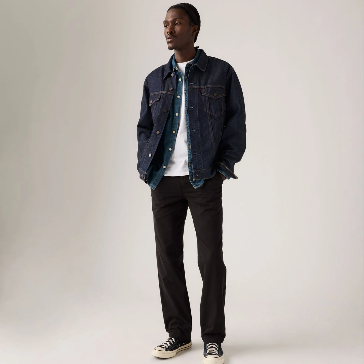 XX Chino Authentic Relaxed Men's Pants - Meteorite - Black