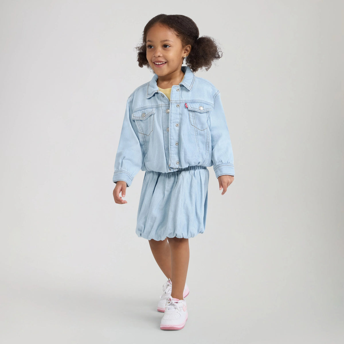Bubble Denim Toddler 2T-4T Trucker Jacket - Wow Me Over - Light Wash