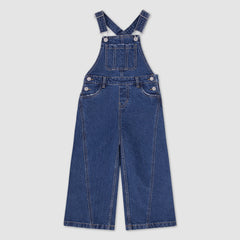 Oversized Denim Overalls Big Girls 7-16 - Rushmore - Blue