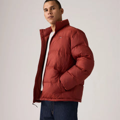 Piedmont Short Puffer Jacket - Russet Brown - Red