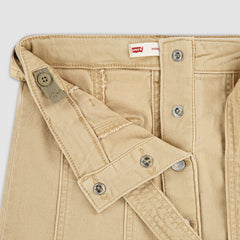 Buttoned Denim Skirt Little Girls 4-6x - Curds and Whey - Beige