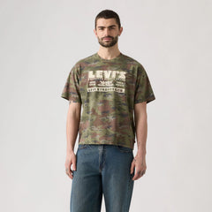 Relaxed Fit Graphic Boxy T-Shirt - Americas Finest - Green