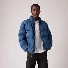 Piedmont Short Puffer Jacket - Morningside - Medium Wash