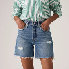 501®  Mid Thigh Women's Shorts - Resign Now - Medium Wash