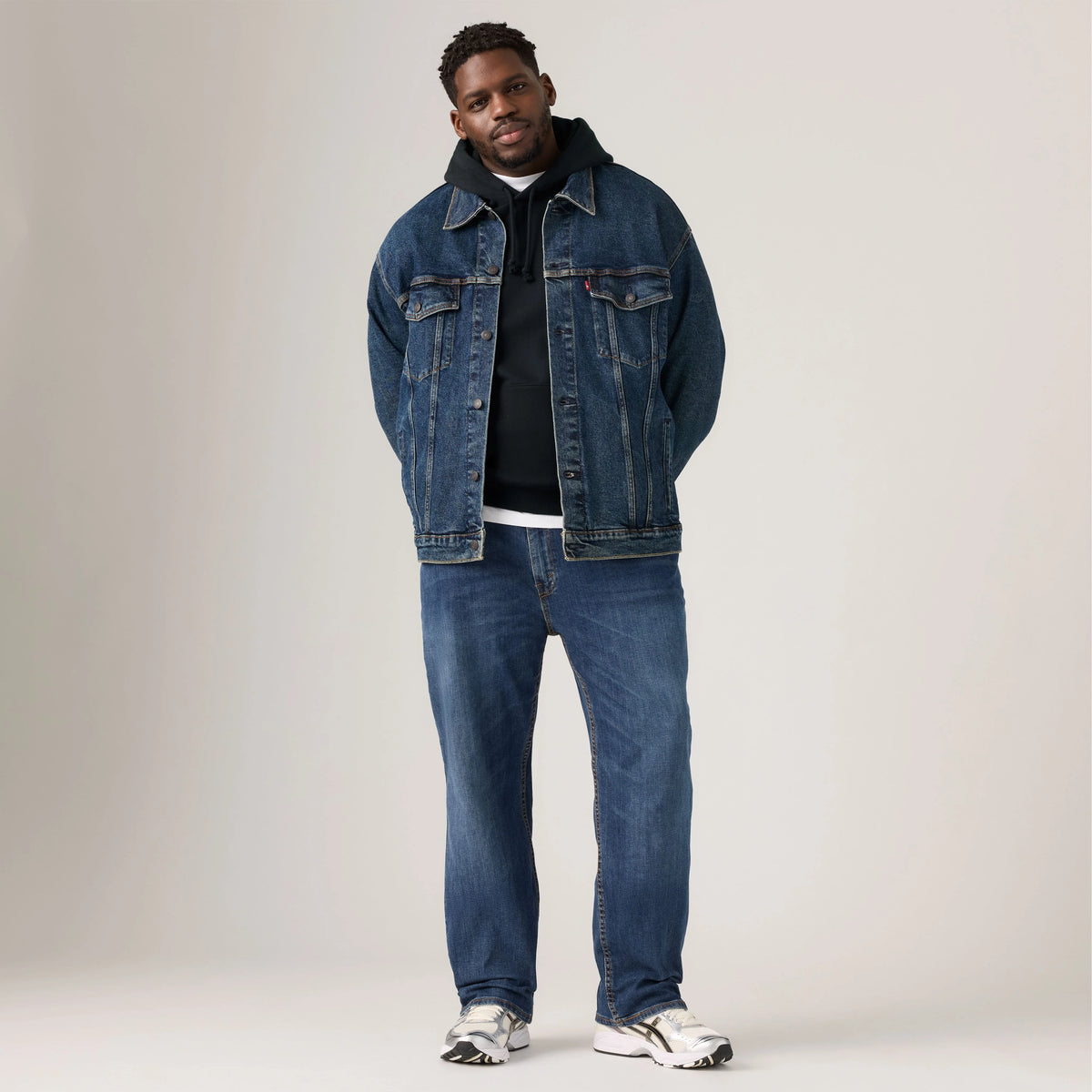 559™ Relaxed Straight Fit Men's Jeans (Big & Tall) - Steely Blue - Medium Wash - Stretch